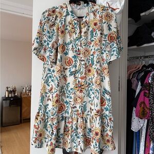 Collective Concepts Multicolor Floral Midi Dress